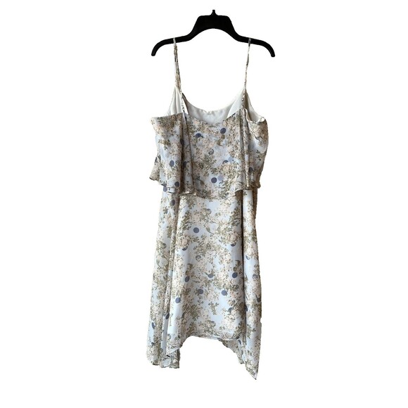 BCBGeneration women Short Strappy Mini Dress Large Pink Blossom Ruffle $138 - Picture 4 of 9